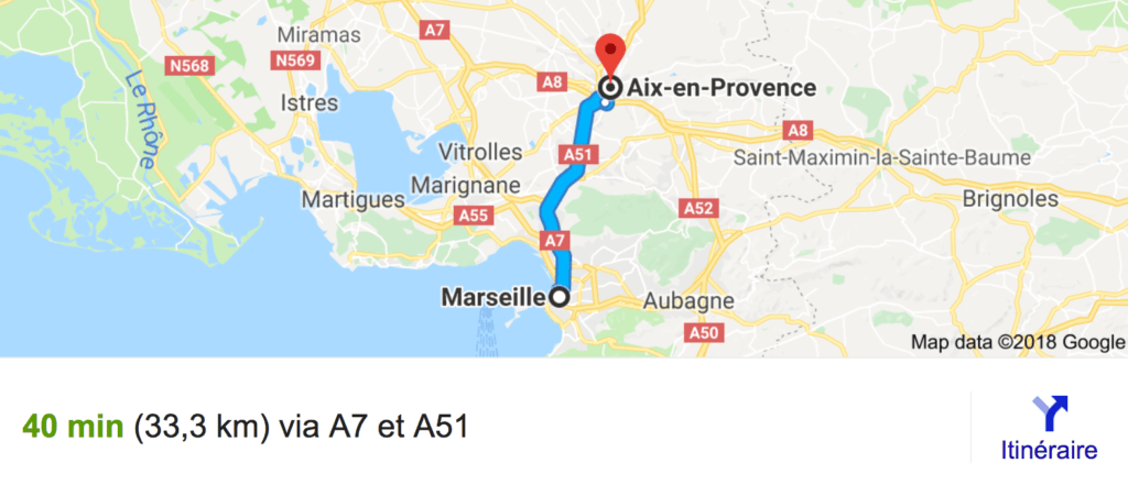 getting from marseille cruise port to aix en provence