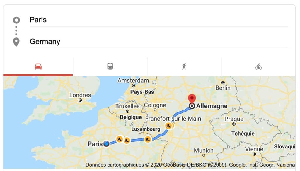 Private transfer from Paris to Germany with Driver and Car